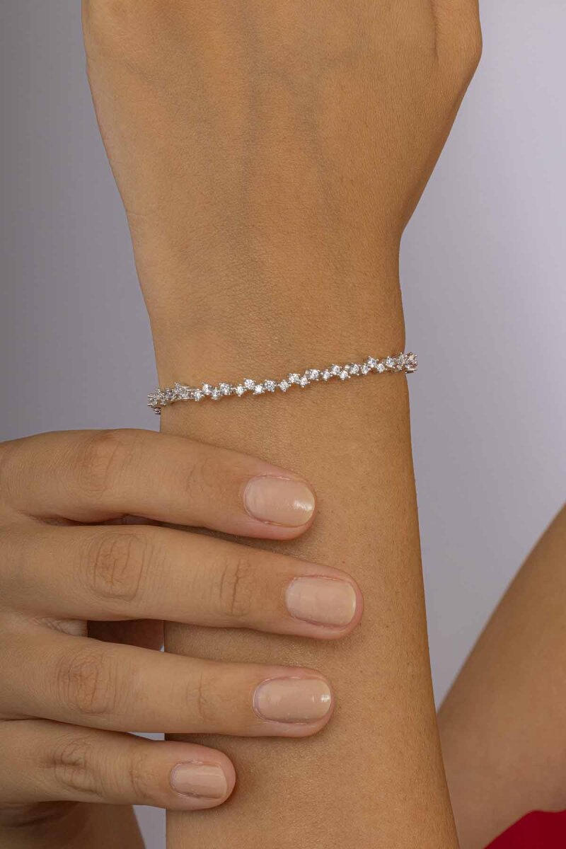 4 Tırnaklı Su Yolu Gümüş Bileklik - 3