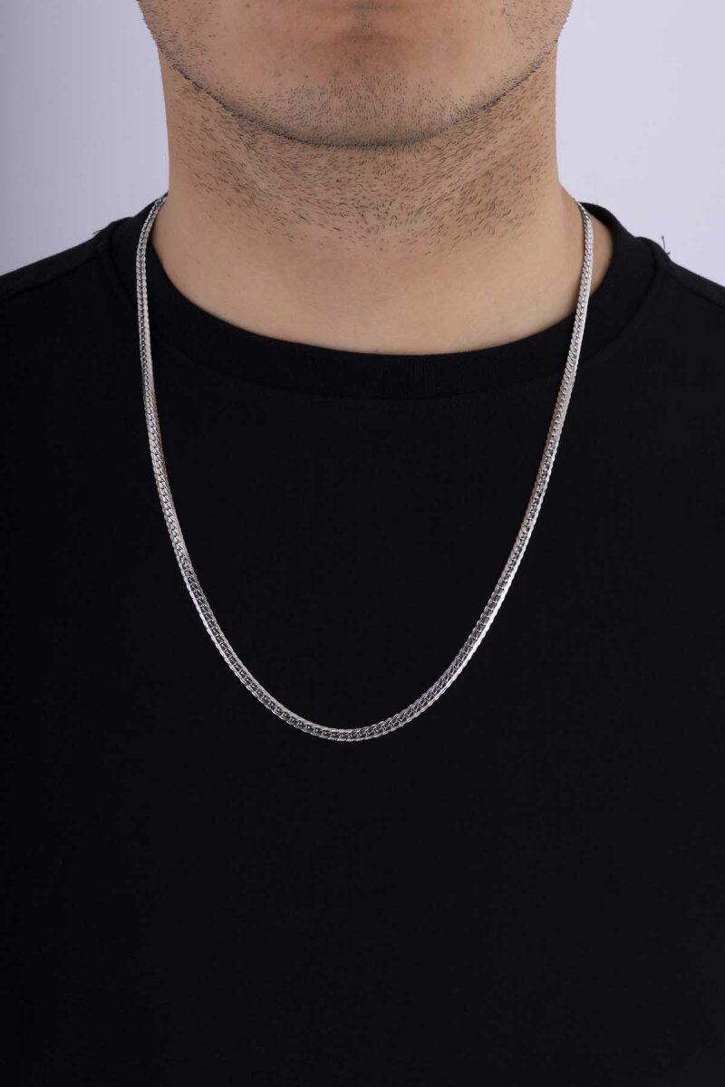 5 mm Balık Sırtı Erkek Çelik Zincir - 1