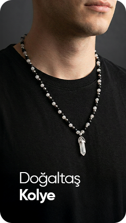 Erkek Doğal Taş Kolye