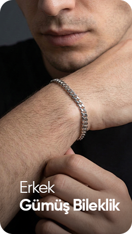 Erkek Gümüş Bileklik