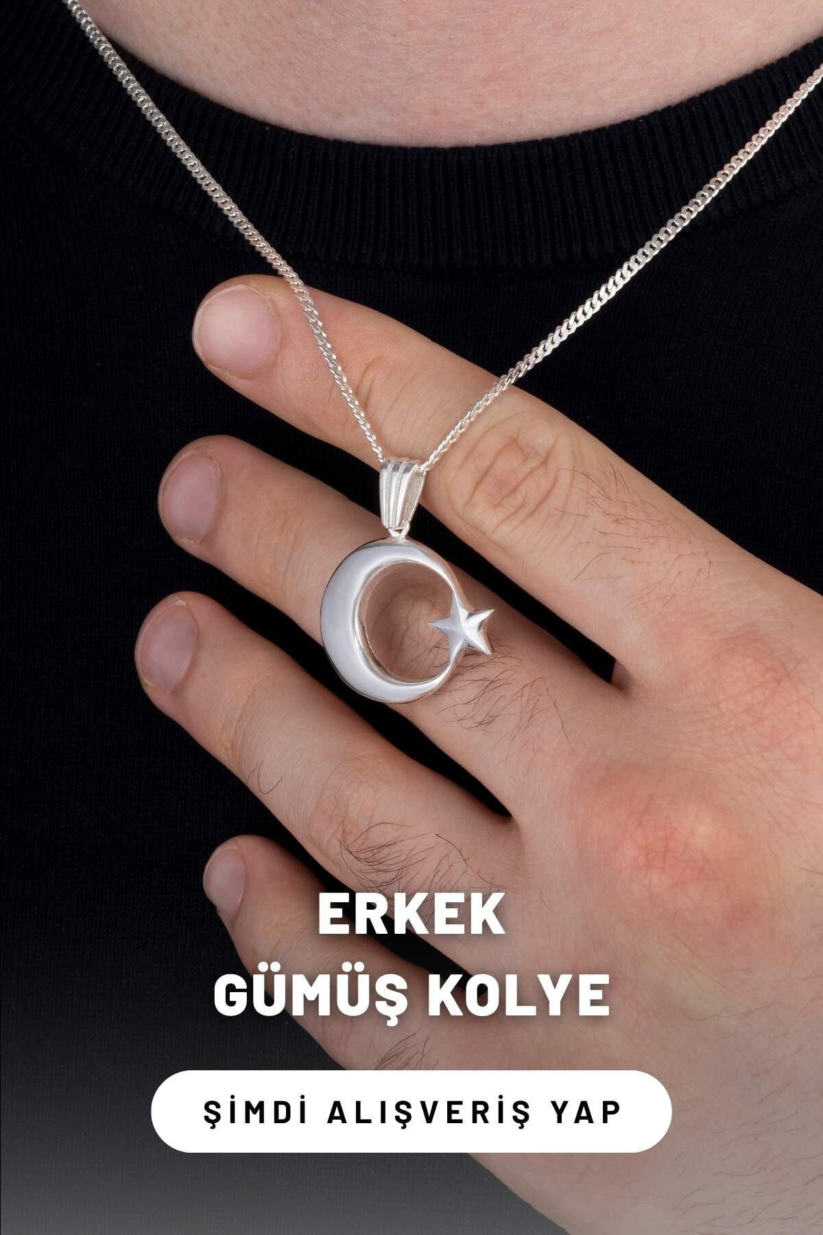 Erkek Gümüş Kolyeler 