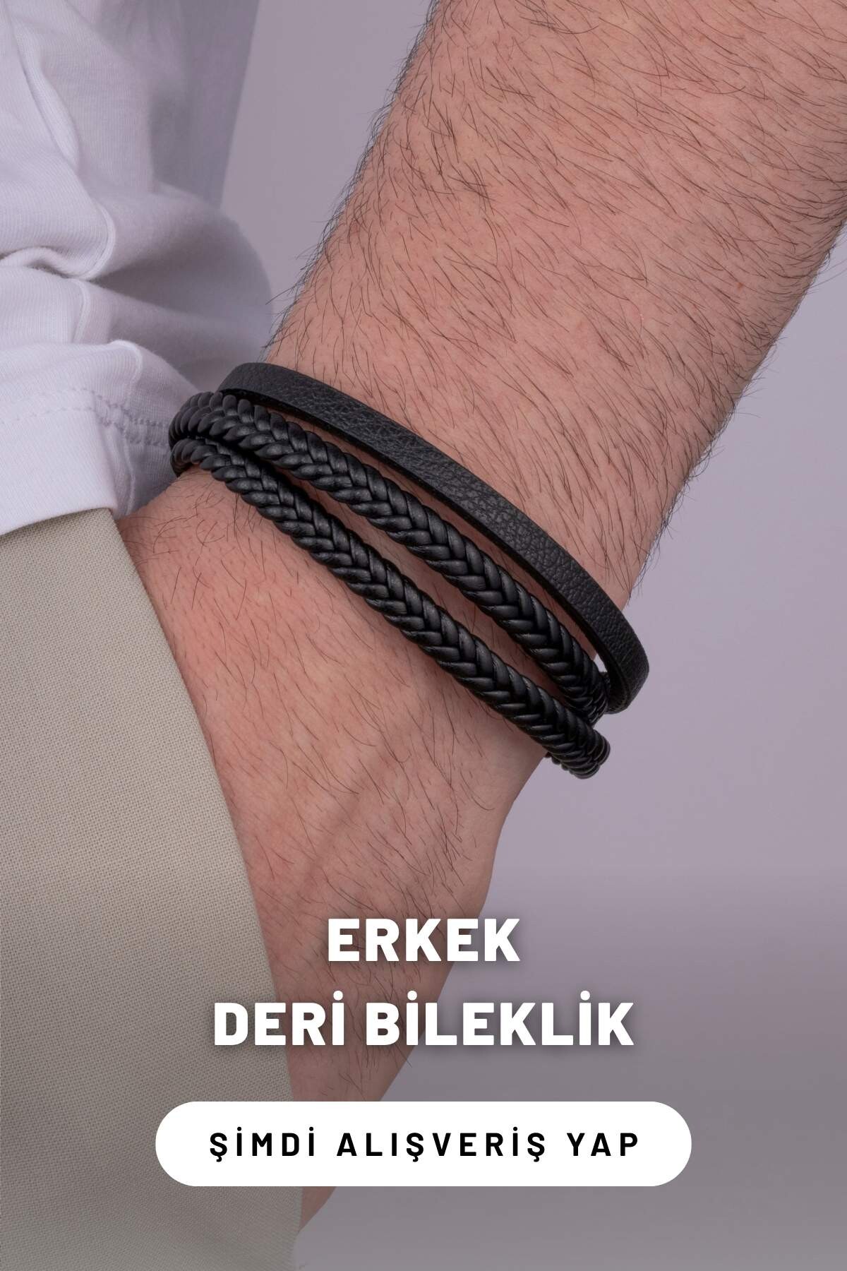 Erkek Deri Bileklik