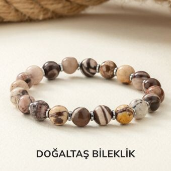 Erkek Doğaltaş Bileklik
