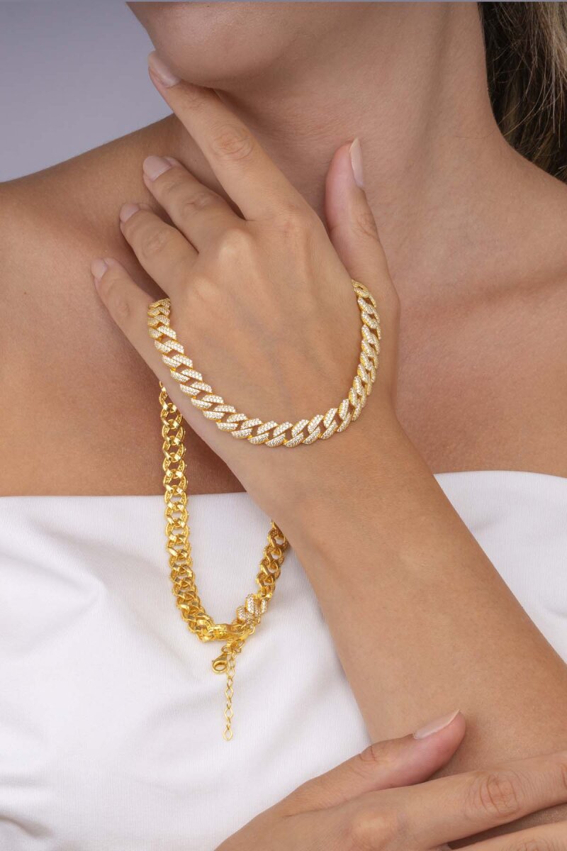 Altın Kaplama 925 Ayar Gümüş Gurmet Kolye - 3