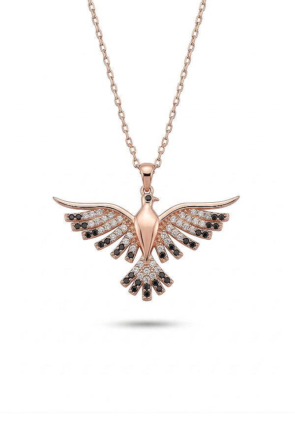 Anka Kuşu Gümüş Kolye - Gümüş Pazarım