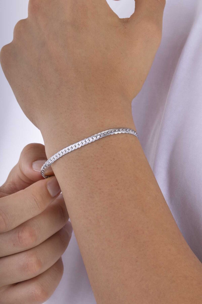 Balık Sırtı Çelik Erkek Bileklik - 3