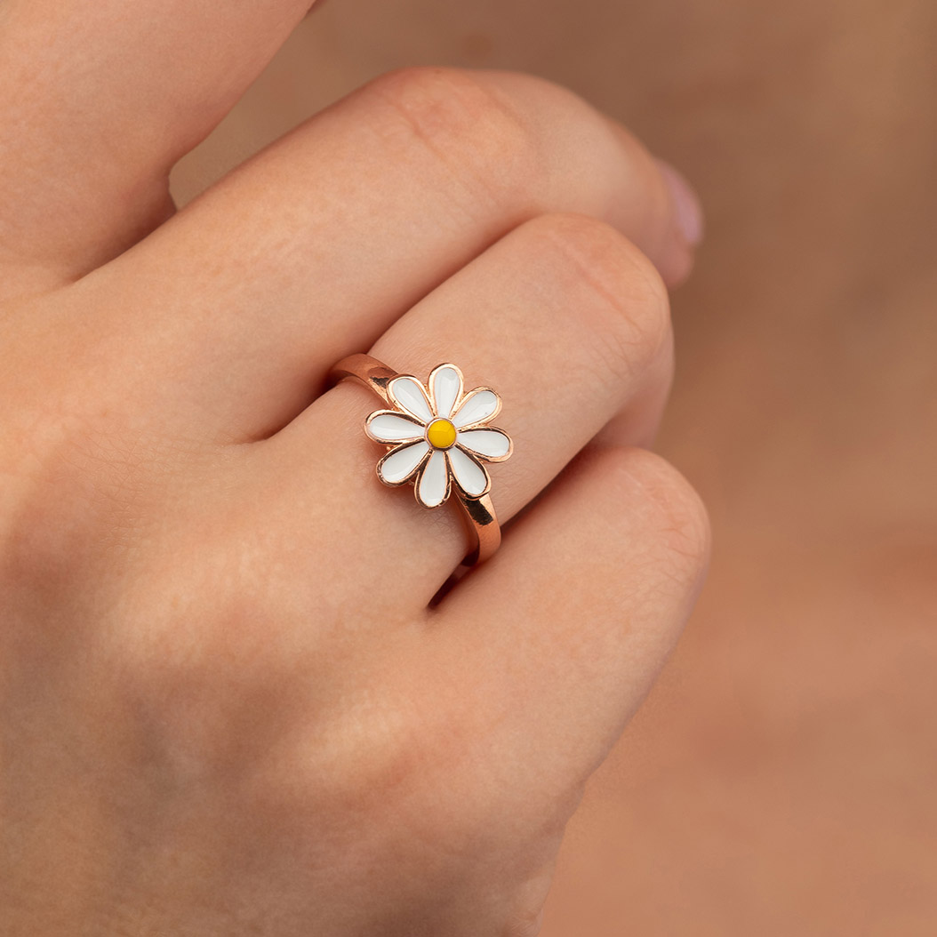 Daisy Woman Silver Ring