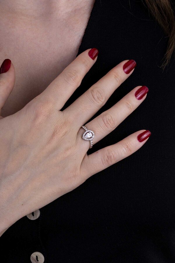 Damla Kesim Gümüş Yüzük - Gümüş Pazarım