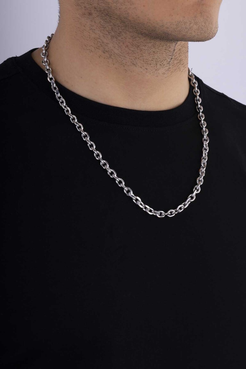 Geçmeli Halka Model Erkek Çelik Zincir - 4