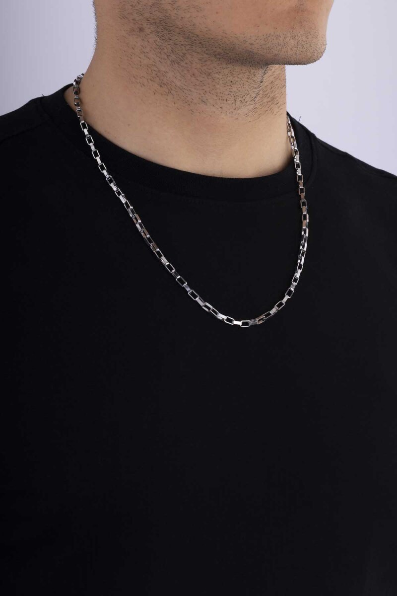 Geçmeli Küp Model Erkek Çelik Zincir - 1