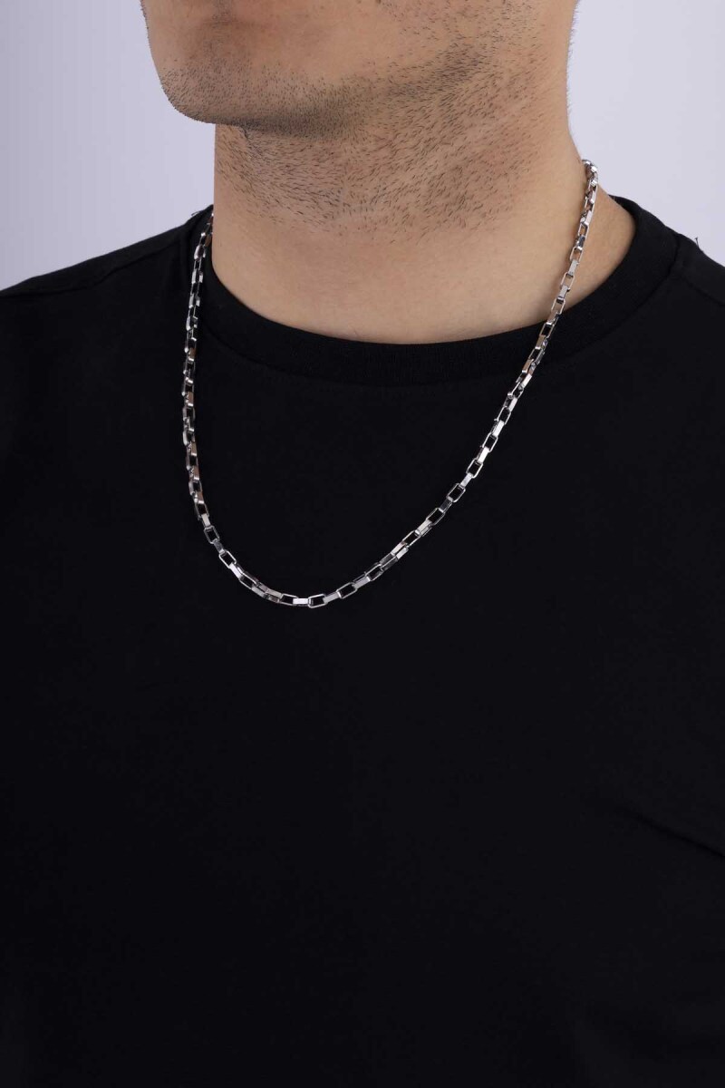 Geçmeli Küp Model Erkek Çelik Zincir - 4