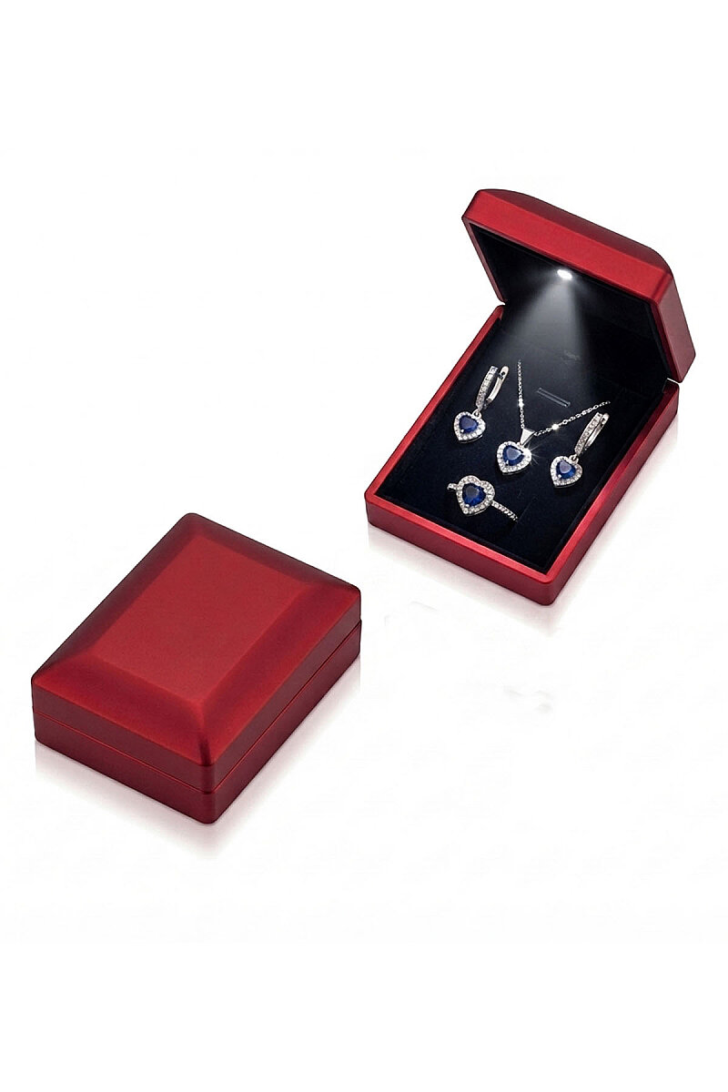 Işıklı Şık Kırmızı Set Kutusu - 1