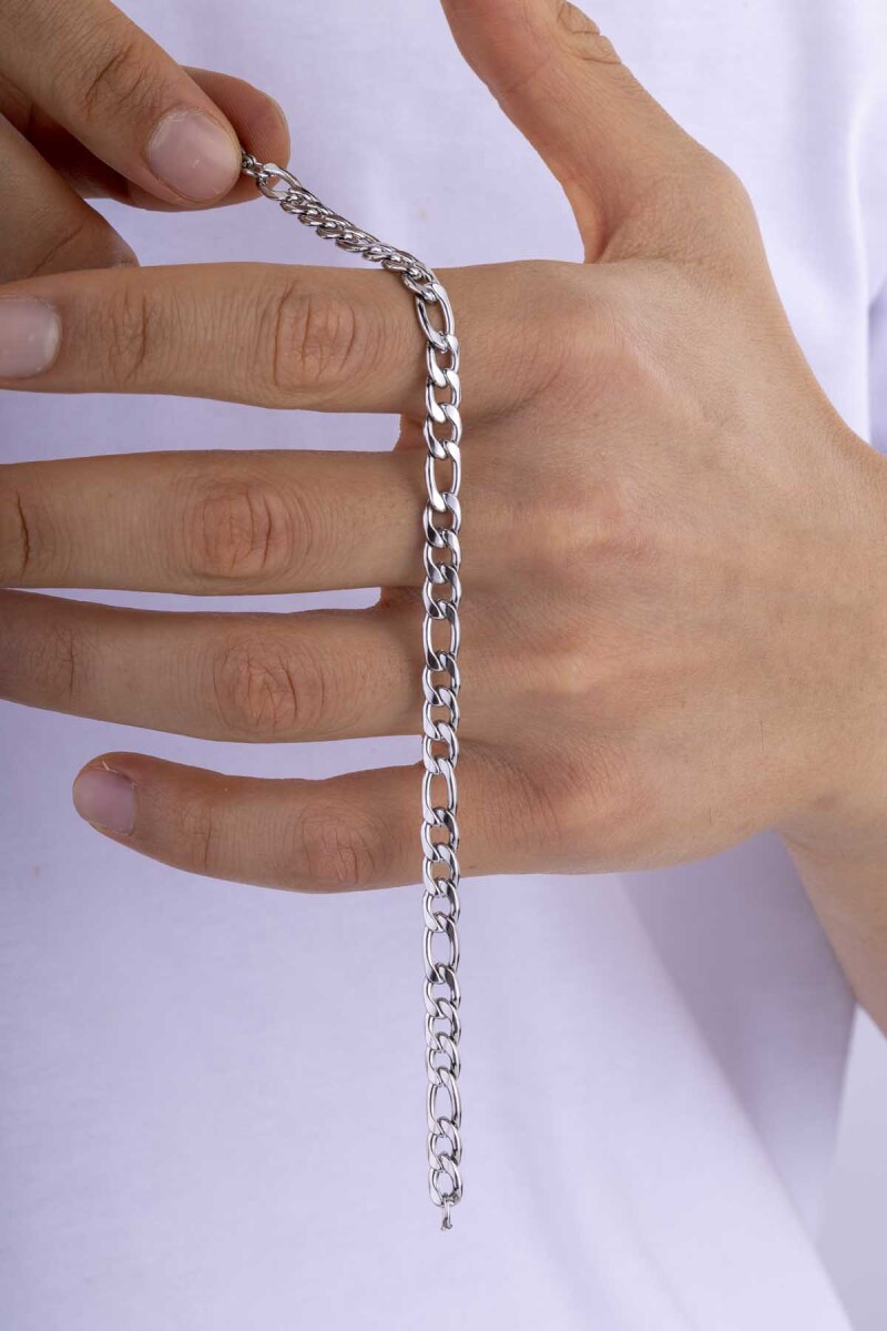 Klasik Model Gurmet Kalın Kenarlı Erkek Çelik Bileklik - 1