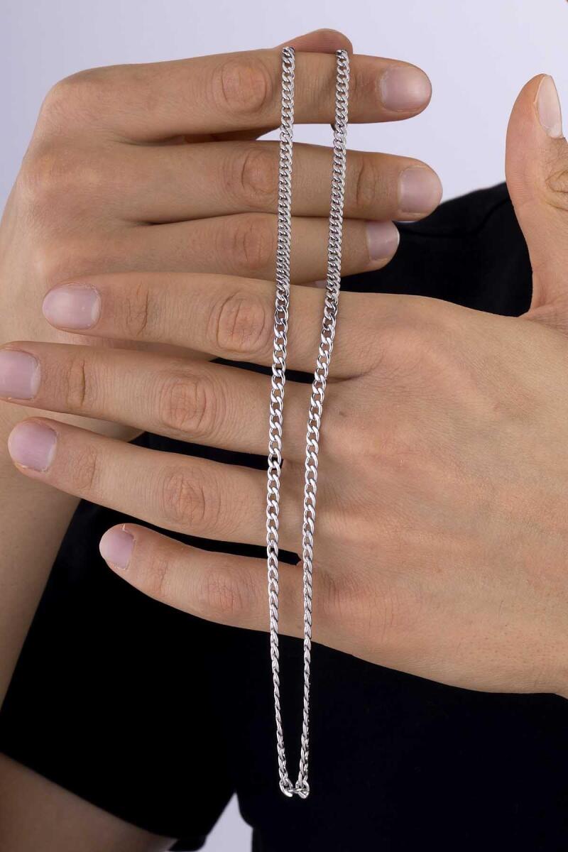 Klasik Model Standart Kesim Gurmet Erkek Çelik Zincir - 4