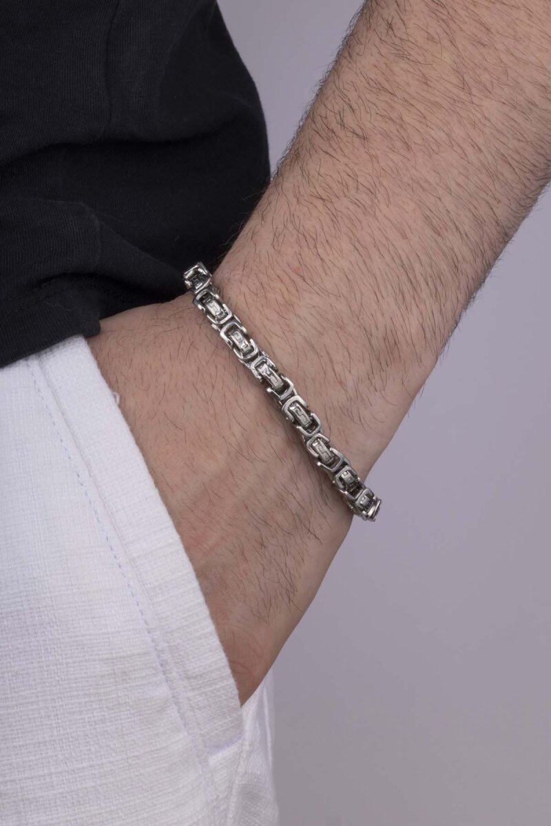 Kral Zincir Erkek Çelik Bileklik - 1