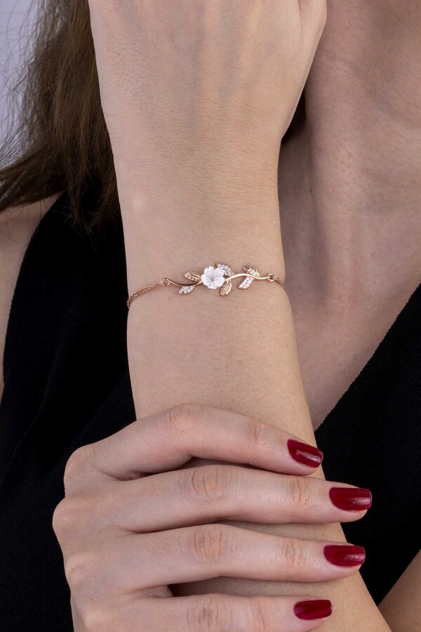 Manolya Çiçeği Kadın Gümüş Bileklik - 2