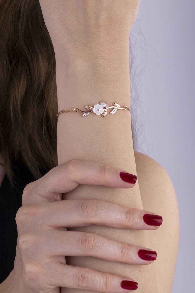 Manolya Çiçeği Kadın Gümüş Bileklik - 3