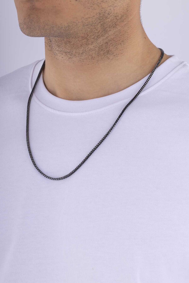 Oksitli Köşeli Kare Kesim Erkek Çelik Zincir - 4