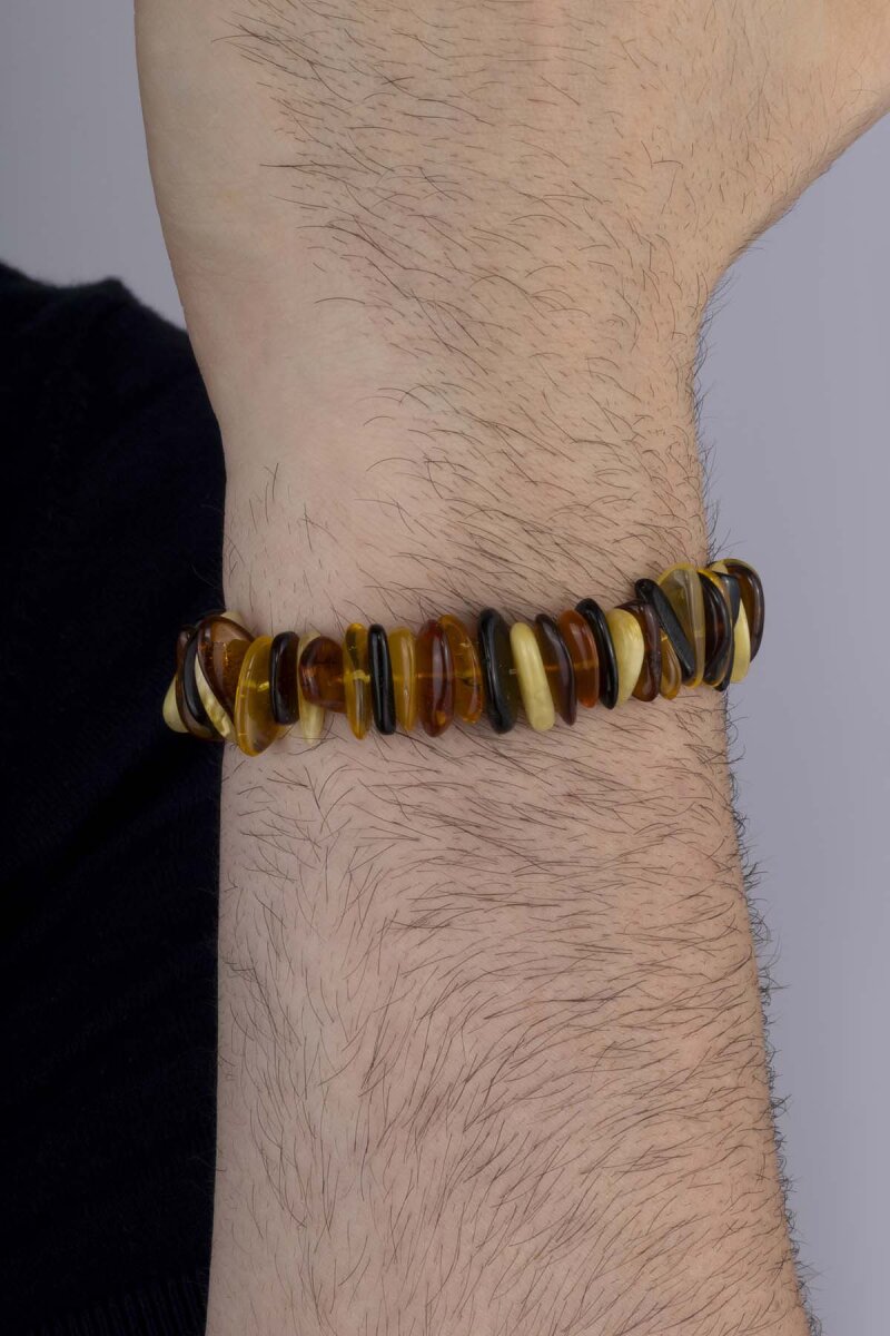 Orjinal İri Taşlı Yetişkin Kehribar Bileklik - 2