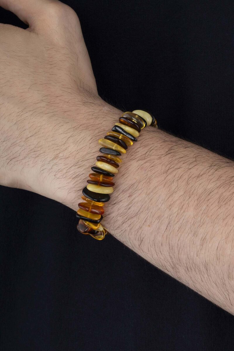 Orjinal İri Taşlı Yetişkin Kehribar Bileklik - 3