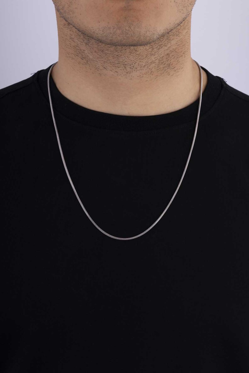 Silindir Model İtalyan Erkek Çelik Zincir - 1