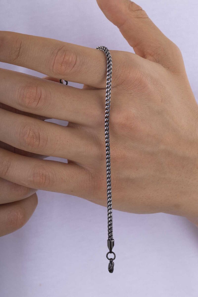 Tilki Kuyruğu Erkek Çelik Zincir Bileklik - 2